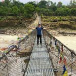 Some cool extended bridges on the way to Pokhara